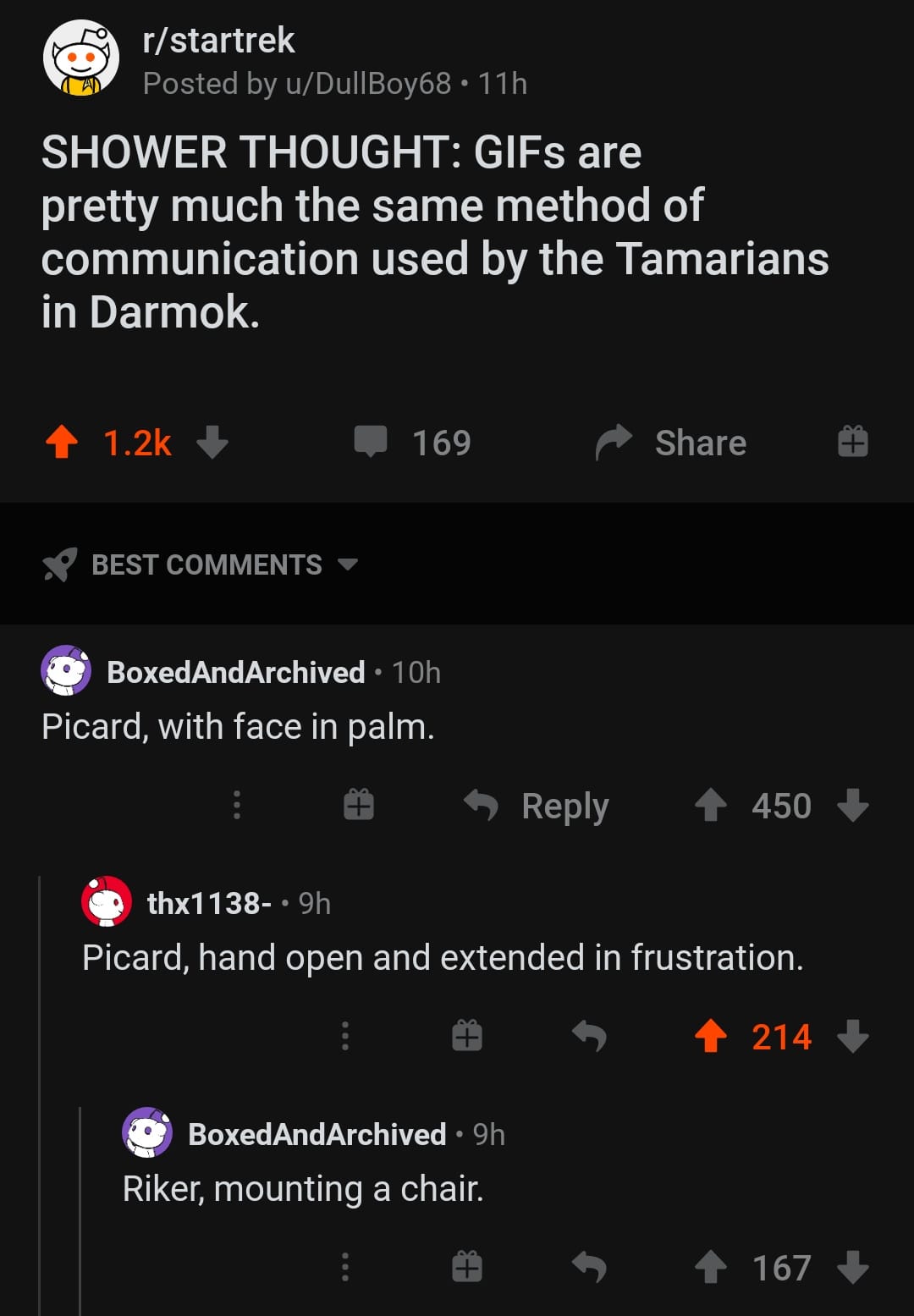 The meme is a screenshot of a Reddit post with a photo of a person's face with a surprised expression. The post is titled "I just realized" and the text reads "I just realized I've been pronouncing 'Picard' wrong my whole life". The meme is likely referencing the Star Trek character Jean-Luc Picard, and the humor comes from the unexpected realization that the pronunciation of the name is different from what many people assume.